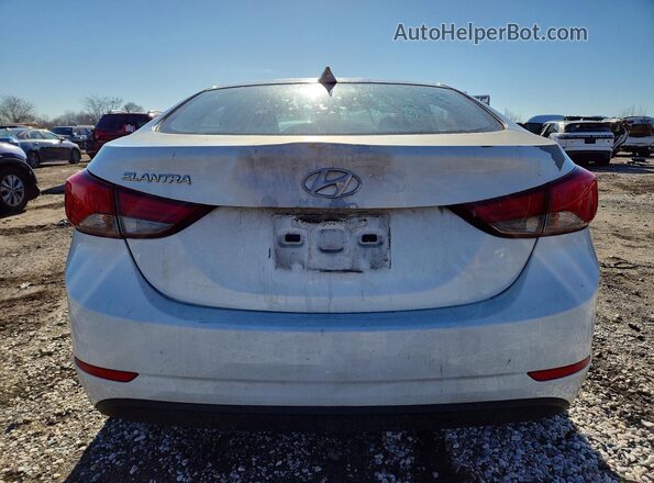 5NPDH4AE6GH731153 2016 HYUNDAI ELANTRA Белый 