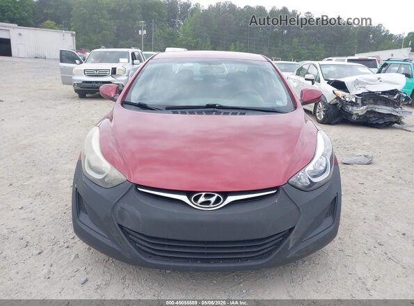 5NPDH4AE7GH677216 2016 HYUNDAI ELANTRA Red 
