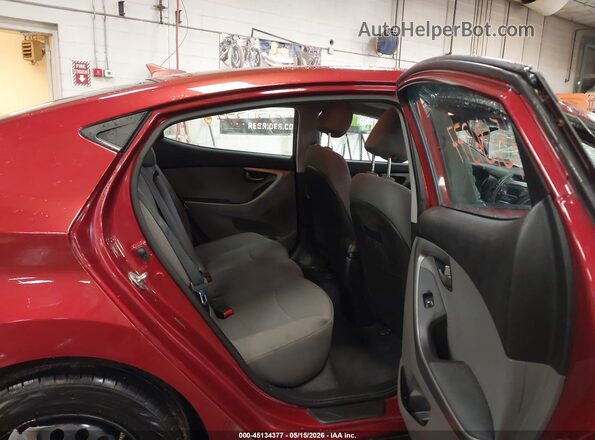 5NPDH4AE7GH744915 2016 HYUNDAI ELANTRA Red VIN sticker view