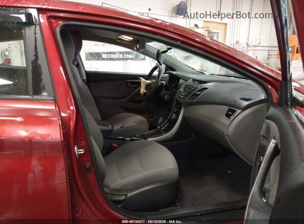 5NPDH4AE7GH744915 2016 HYUNDAI ELANTRA Red Front interior view