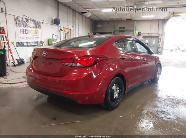 5NPDH4AE7GH744915 2016 HYUNDAI ELANTRA Red Rear right