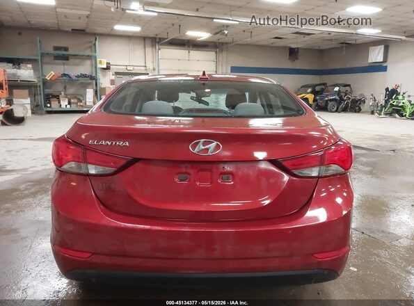 5NPDH4AE7GH744915 2016 HYUNDAI ELANTRA Red 