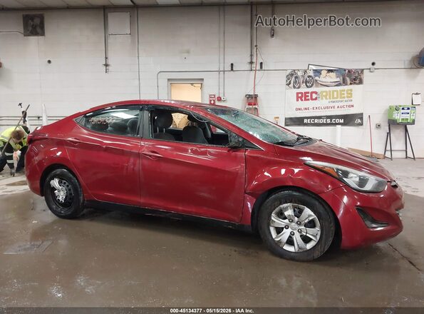 5NPDH4AE7GH744915 2016 HYUNDAI ELANTRA Red 360 interior view