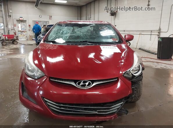 5NPDH4AE7GH744915 2016 HYUNDAI ELANTRA Red 