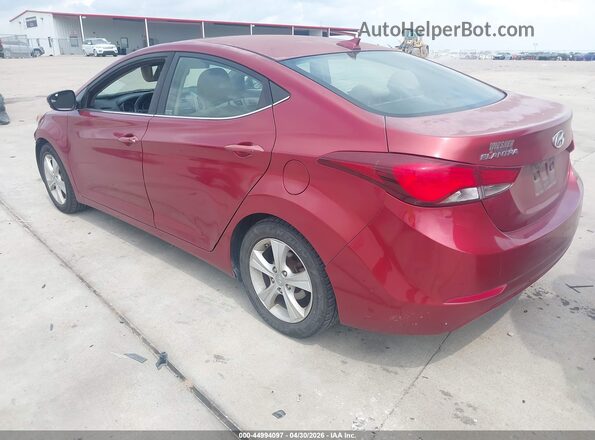 5NPDH4AE7GH751511 2016 HYUNDAI ELANTRA Red 
