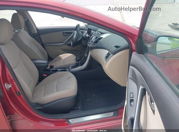 5NPDH4AE7GH751511 2016 HYUNDAI ELANTRA Red 