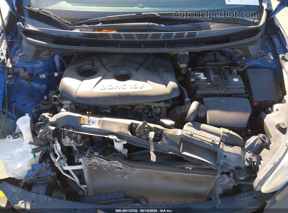 5NPDH4AE7GH755283 2016 HYUNDAI ELANTRA Blue Widok z tyłu