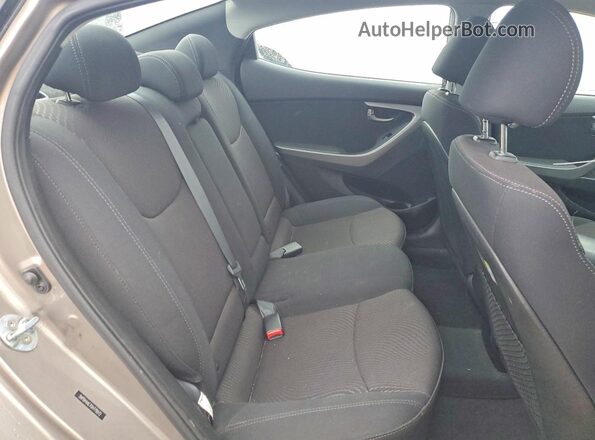 5NPDH4AE7GH779972 2016 HYUNDAI ELANTRA Золотой Вид задних сидений