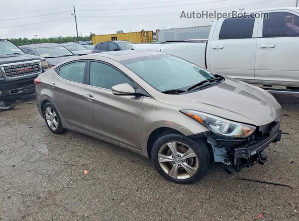 5NPDH4AE7GH779972 2016 HYUNDAI ELANTRA Золотой Передняя правая четверть