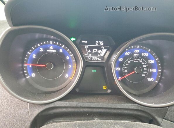 5NPDH4AE7GH779972 2016 HYUNDAI ELANTRA Золотой Вид щитка приборов