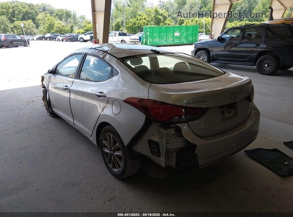 5NPDH4AE7GH781639 2016 HYUNDAI ELANTRA Silver Tył lewy