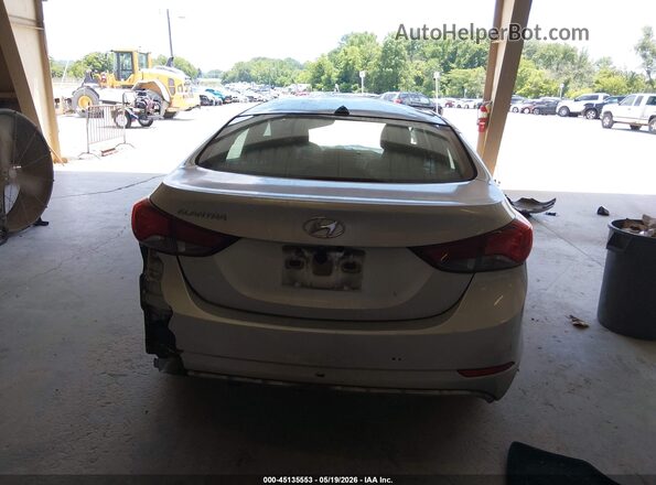 5NPDH4AE7GH781639 2016 HYUNDAI ELANTRA Silver 