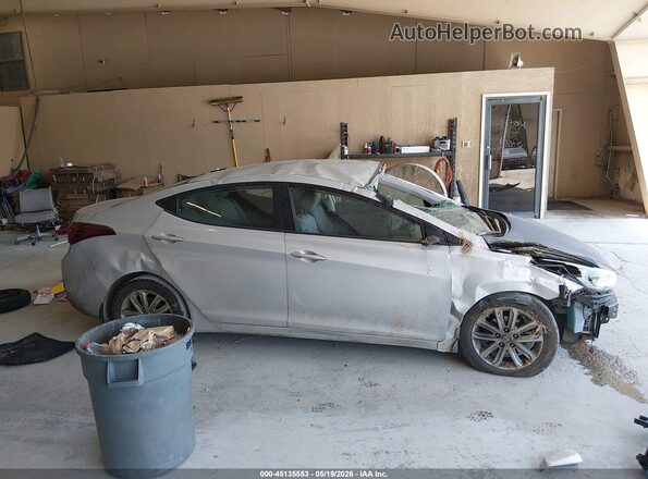 5NPDH4AE7GH781639 2016 HYUNDAI ELANTRA Silver Widok wnętrza 360 stopni