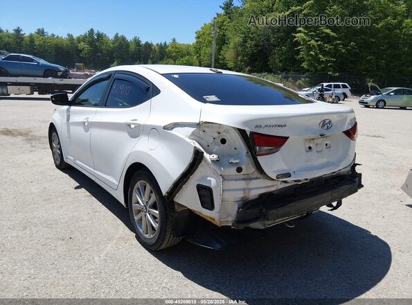 5NPDH4AE8GH653653 2016 HYUNDAI ELANTRA White 