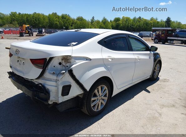 5NPDH4AE8GH653653 2016 HYUNDAI ELANTRA White 