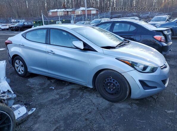 5NPDH4AE8GH765482 2016 HYUNDAI ELANTRA Silver Delantero derecho