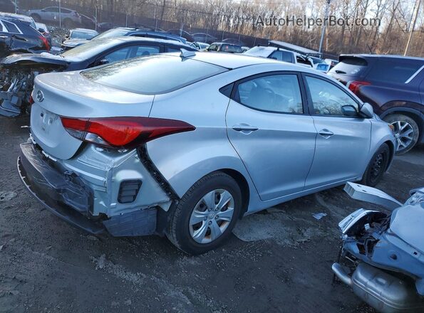5NPDH4AE8GH765482 2016 HYUNDAI ELANTRA Silver Trasero derecho