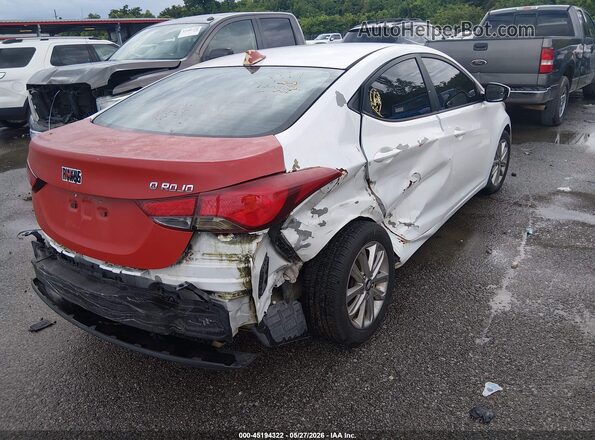 5NPDH4AE9GH660496 2016 HYUNDAI ELANTRA White 
