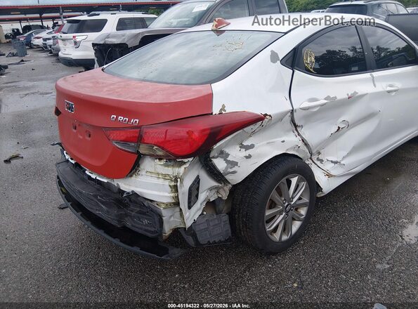 5NPDH4AE9GH660496 2016 HYUNDAI ELANTRA White 