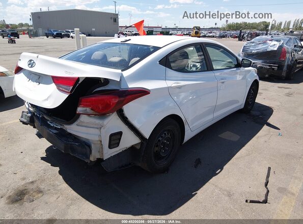 5NPDH4AE9GH706764 2016 HYUNDAI ELANTRA White Tył prawy
