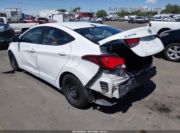 5NPDH4AE9GH706764 2016 HYUNDAI ELANTRA White Tył lewy