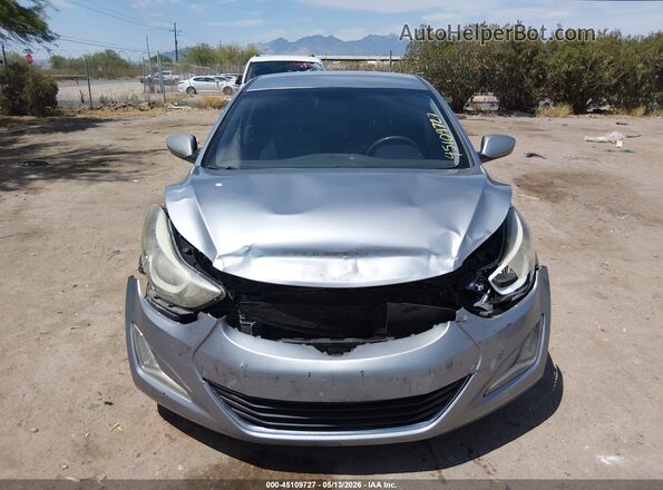 5NPDH4AE9GH741272 2016 HYUNDAI ELANTRA Серебряный Вид панели приборов