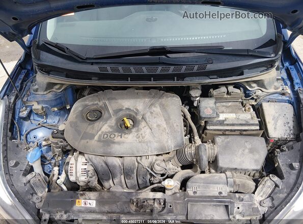 5NPDH4AE9GH749338 2016 HYUNDAI ELANTRA Blue 
