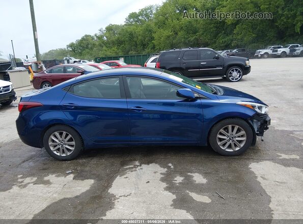 5NPDH4AE9GH749338 2016 HYUNDAI ELANTRA Blue 