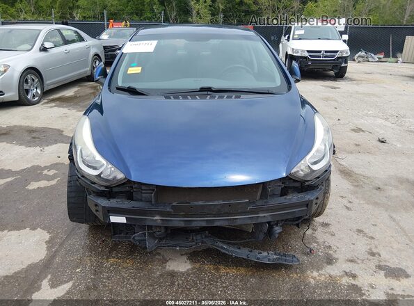 5NPDH4AE9GH749338 2016 HYUNDAI ELANTRA Blue 