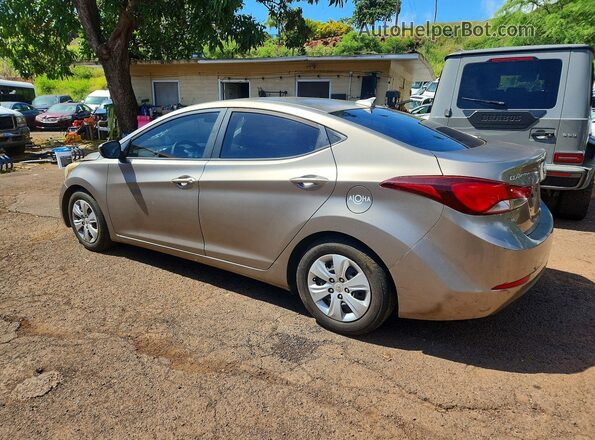 5NPDH4AE9GH750523 2016 HYUNDAI ELANTRA Gold Задня ліва чверть
