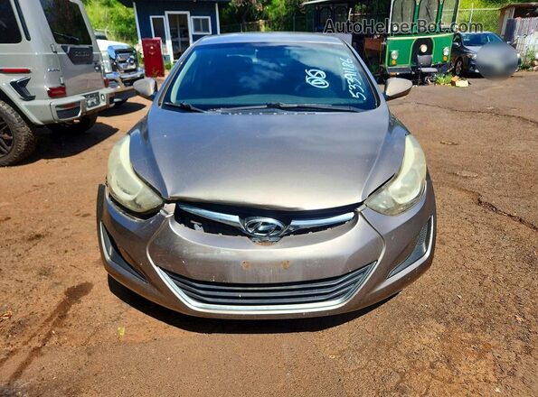 5NPDH4AE9GH750523 2016 HYUNDAI ELANTRA Gold Вид спереду