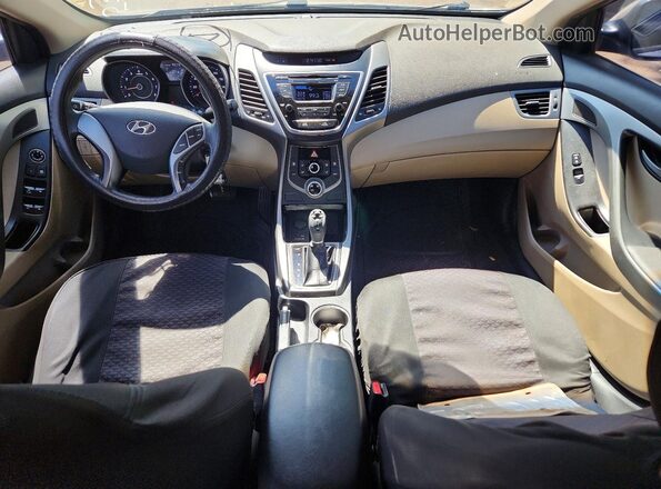 5NPDH4AE9GH750523 2016 HYUNDAI ELANTRA Gold Вид панелі приладів
