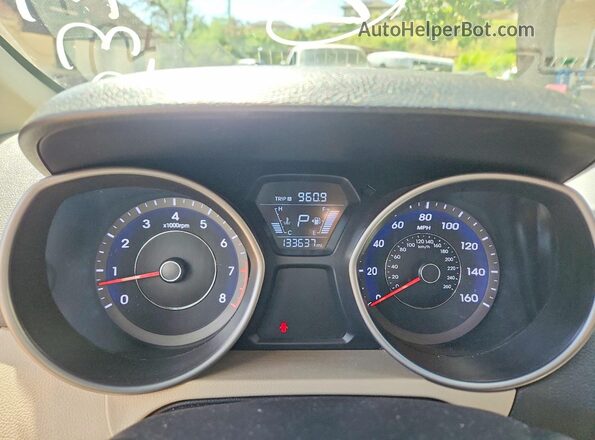 5NPDH4AE9GH750523 2016 HYUNDAI ELANTRA Gold Вид щитка приладів