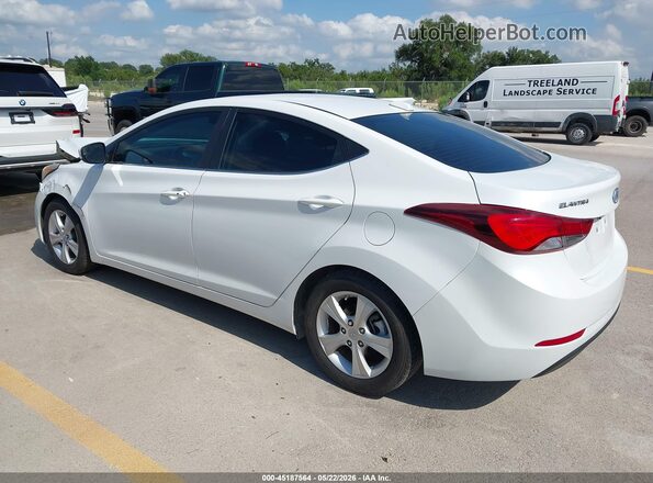 5NPDH4AE9GH772604 2016 HYUNDAI ELANTRA White Задня ліва чверть