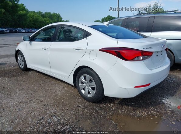 5NPDH4AEXGH667313 2016 HYUNDAI ELANTRA White 