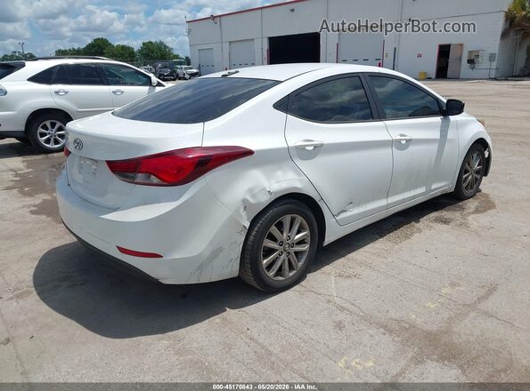 5NPDH4AEXGH704960 2016 HYUNDAI ELANTRA White 