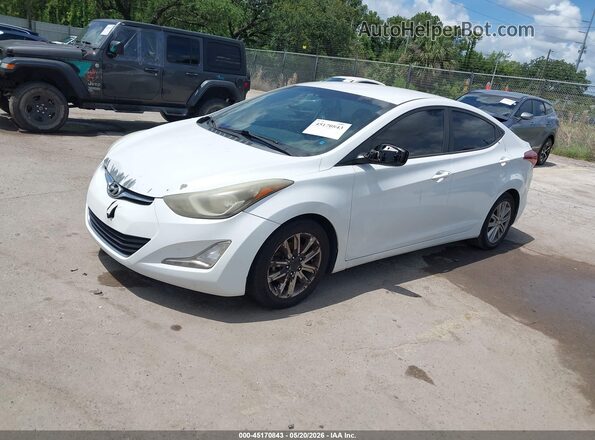 5NPDH4AEXGH704960 2016 HYUNDAI ELANTRA White 