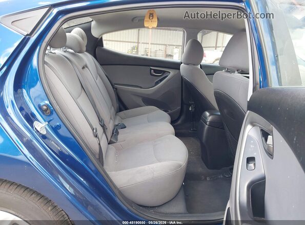 5NPDH4AEXGH773003 2016 HYUNDAI ELANTRA Blue Vista de la etiqueta del VIN