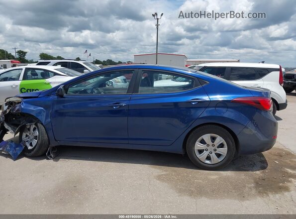 5NPDH4AEXGH773003 2016 HYUNDAI ELANTRA Blue Vista interior de 360 grados
