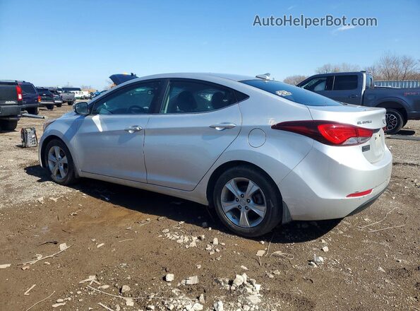 5NPDH4AEXGH795325 2016 HYUNDAI ELANTRA Silver Rear left