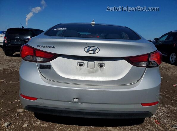 5NPDH4AEXGH795325 2016 HYUNDAI ELANTRA Silver Rear view