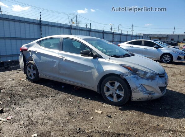 5NPDH4AEXGH795325 2016 HYUNDAI ELANTRA Silver Front right