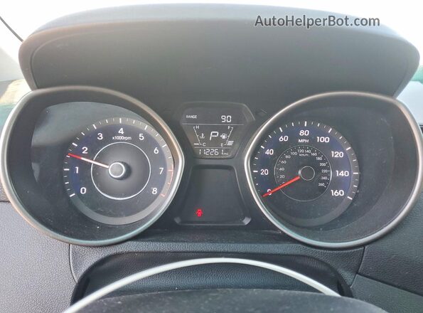5NPDH4AEXGH795325 2016 HYUNDAI ELANTRA Silver Instrument cluster view