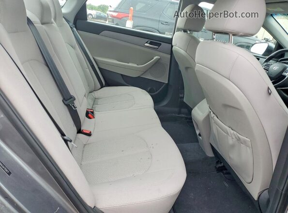 5NPE24AA3JH705877 2018 HYUNDAI SONATA Gray Հետևի նստատեղերի տեսք