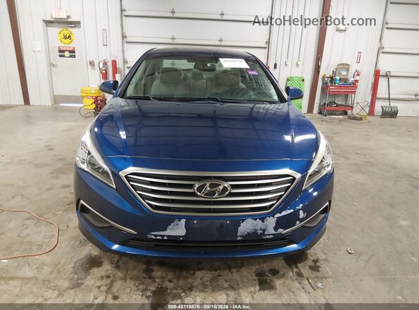 5NPE24AA7HH468711 2017 HYUNDAI SONATA Blue Vista del cuadro de instrumentos