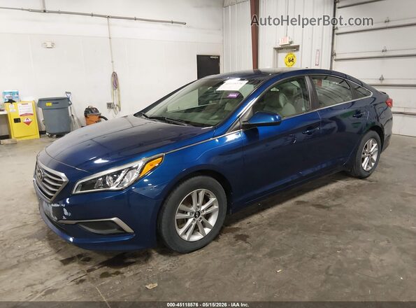 5NPE24AA7HH468711 2017 HYUNDAI SONATA Blue Vista tres cuartos delantera izquierda