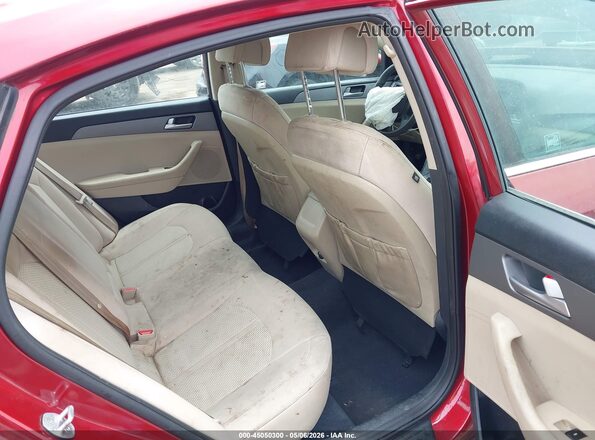 5NPE24AF0GH272071 2016 HYUNDAI SONATA Red Widok naklejki z numerem VIN