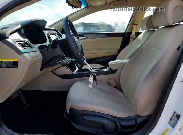 5NPE24AF0GH310883 2016 HYUNDAI SONATA White Vista interior delantera