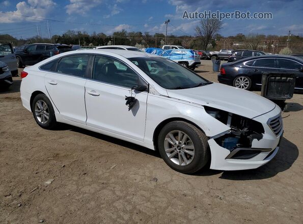 5NPE24AF0GH310883 2016 HYUNDAI SONATA White Delantero derecho