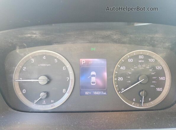 5NPE24AF0HH499164 2017 HYUNDAI SONATA White Vista del cuadro de instrumentos